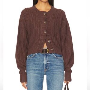 Free People Lila Cotton-Blend Cardigan, Size XSMALL